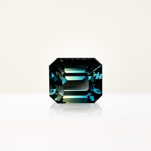 2.52 ct Emerald Cut Teal Sapphire - Nolan and Vada