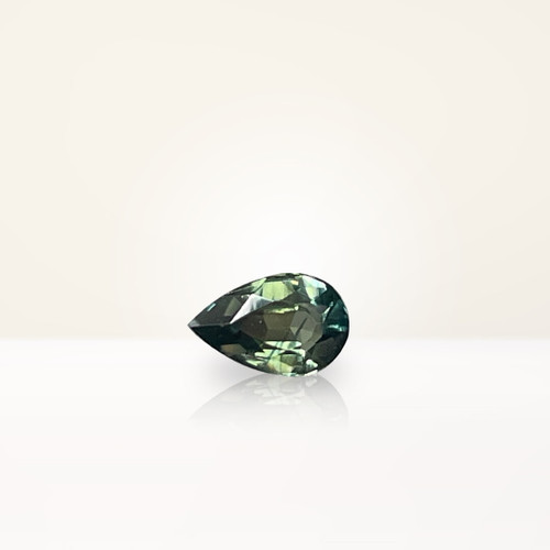 0.53 ct Pear Teal Sapphire - Nolan and Vada