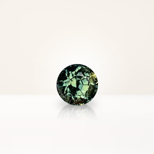 1.09 ct Round Australian Parti Teal Sapphire - Nolan and Vada