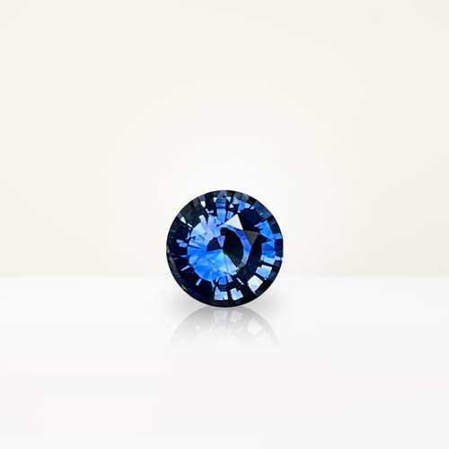 0.74 ct Round Blue Sapphire - Nolan and Vada