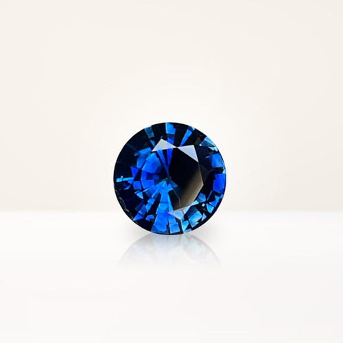 1.25 ct Round Blue Sapphire - Nolan and Vada
