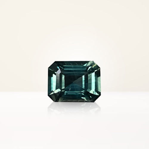 1.50 ct Emerald Cut Australian Parti Teal Sapphire - Nolan and Vada