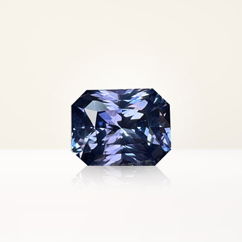 3.08 ct Radiant Blue Sapphire - Nolan and Vada