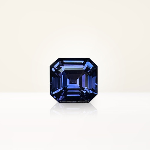 1.69 ct Asscher Blue Sapphire - Nolan and Vada
