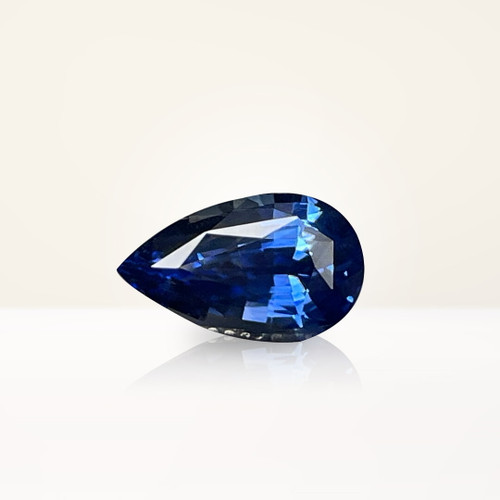 2.05 ct Pear Blue Sapphire - Nolan and Vada