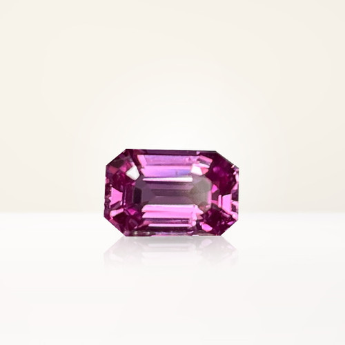 1.61 ct Emerald Cut Pink Sapphire - Nolan and Vada