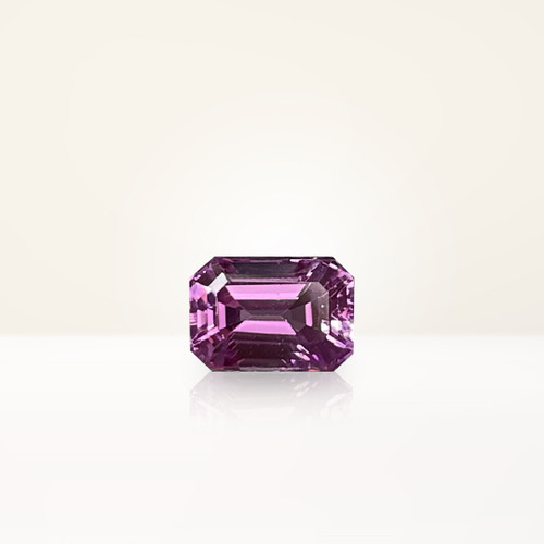 1.19 ct Emerald Cut Pink Sapphire - Nolan and Vada