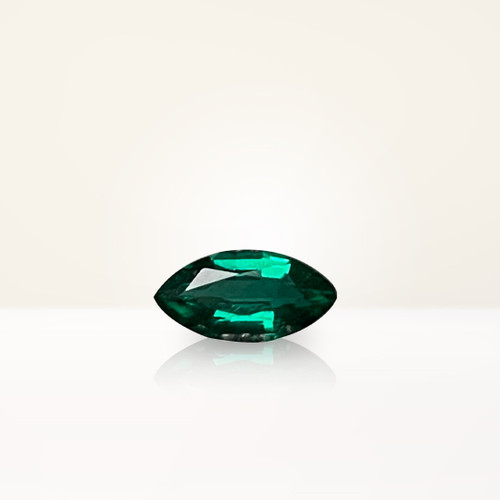 0.42 ct Marquise Green Lab Emerald - Nolan and Vada