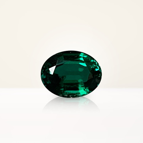 2.03 ct Oval Green Lab Emerald - Nolan and Vada