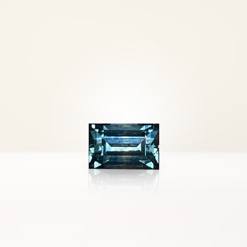 0.90 ct Baguette Montana Teal Sapphire - Nolan and Vada