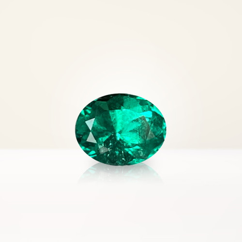 1.24 ct Oval Green Emerald - Nolan and Vada