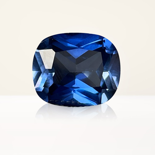 5.30 ct Cushion Blue Lab Sapphire - Nolan and Vada
