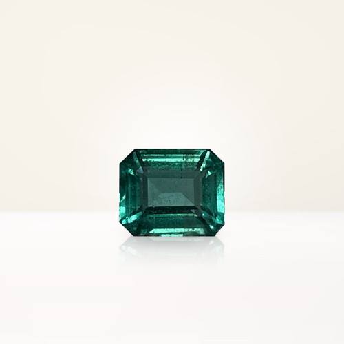 1.02 ct Emerald Cut Green Emerald - Nolan and Vada