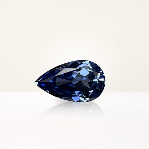 2.06 ct Pear Blue Lab Sapphire - Nolan and Vada