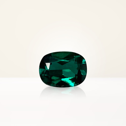 1.10 ct Cushion Green Lab Emerald - Nolan and Vada