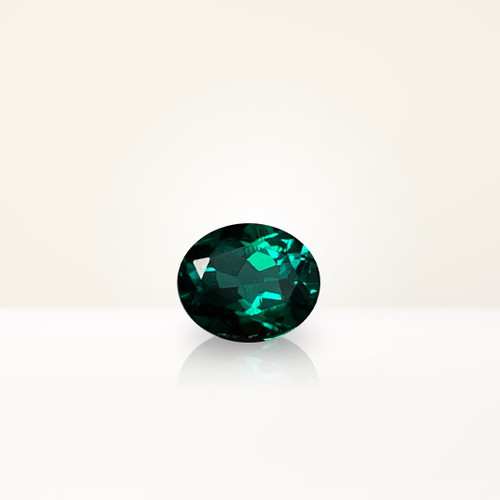 0.62 ct Oval Green Lab Emerald - Nolan and Vada