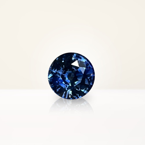 1.65 ct Round Blue Sapphire - Nolan and Vada