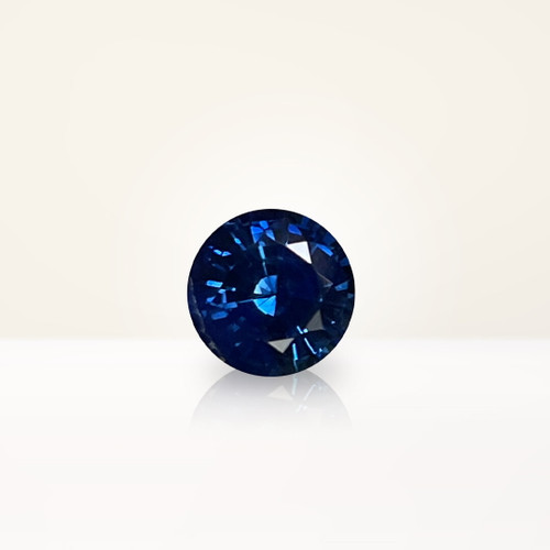 1.26 ct Round Blue Sapphire - Nolan and Vada