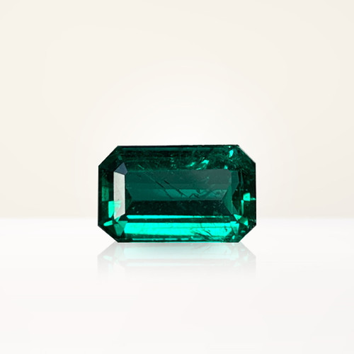 1.94 ct Emerald Cut Green Emerald - Nolan and Vada