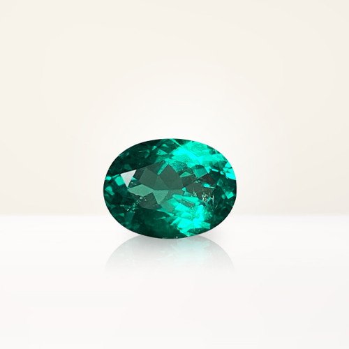 1.15 ct Oval Green Lab Emerald - Nolan and Vada