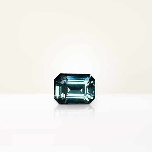0.76 ct Emerald Cut Teal Sapphire - Nolan and Vada
