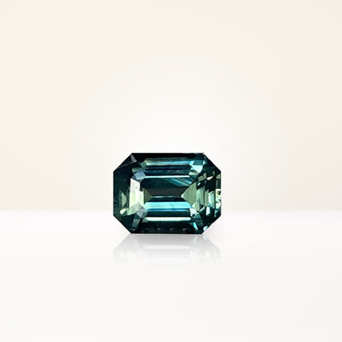 1.13 ct Emerald Cut Teal Sapphire - Nolan and Vada