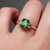 Zara - 1.27 Emerald Australian Parti Teal Sapphire Engagement Ring - [S815-LYDIAR-NVST1180]