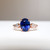 Kira - 2.17 Cts Oval Blue Sapphire Engagement Ring - Nolan and Vada