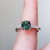 Sylvia - 1.50 Cts Round Teal Sapphire Engagement Ring - Nolan and Vada