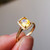 Zoe - 1.21 Cts Octagonal Yellow Sapphire Engagement Ring - Nolan and Vada