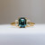Cassia - 2.02 Cts Octagonal Teal Sapphire Engagement Ring - Nolan and Vada