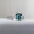 Trinity - 1.54 Cts Octagonal Teal Sapphire Engagement Ring - Nolan and Vada