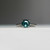 Celine - 1.24 Round Teal Sapphire Engagement Ring - [S826-CELINE-NVST2004]