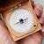 Celine - 1.12 Oval Blue Sapphire Engagement Ring - [S826-CELINE-NVST1545]