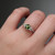 S818-FLORAS-PL-TEAL-ROUND - Ring on Hand