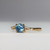 Sylvia  - 1.04ct Round Teal Sapphire Engagement Ring - [S828-SYLVIA-NVST2879]