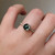 S807-SERENITY-YG-NVST1856 - Ring on Hand