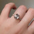 S807-SERENITY-YG-NVST3366 - Ring on Hand