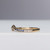 VERA - V Shape Curved Blue Sapphire 18K Yellow Gold