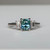 Zara - 1.41ct Radiant Teal Sapphire Engagement Ring - [S824-ZARAR-NVST3232]