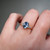 S817-CLARA-RG-NVST3472 - Ring on Hand