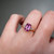 S817-CLARA-RG-NVST3477 - Ring on Hand