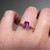 S814-TRINITY-RG-NVST3475 - Ring on Hand