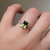 S807-SERENITY-YG-NVST3458 - Ring on Hand