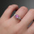S819-FLORA-WG-NVST3481 - Ring on Hand