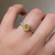 S807-SERENITY-YG-NVST3468 - Ring on Hand