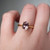 S826-CELINE-YG-NVSTL3517 - Ring on Hand