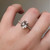 S807-SERENITY-YG-NVSTL3516 - Ring on Hand