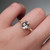 S812-SARAH-YG-NVSTL3516 - Ring on Hand