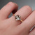 S812-SARAH-YG-NVSTL3515 - Ring on Hand